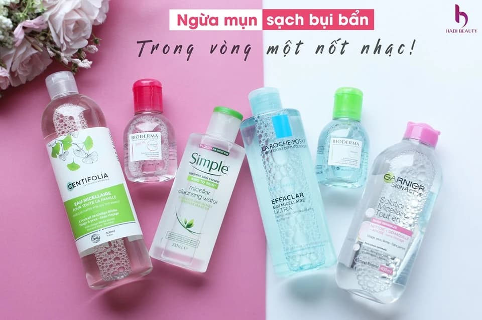 TOP 10 NƯỚC TẨY TRANG "CHÂN ÁI" CHO DA DẦU MỤN