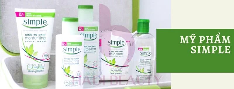 Review trọn bộ mỹ phẩm Simple chăm sóc và dưỡng da [Bộ 6 Món]